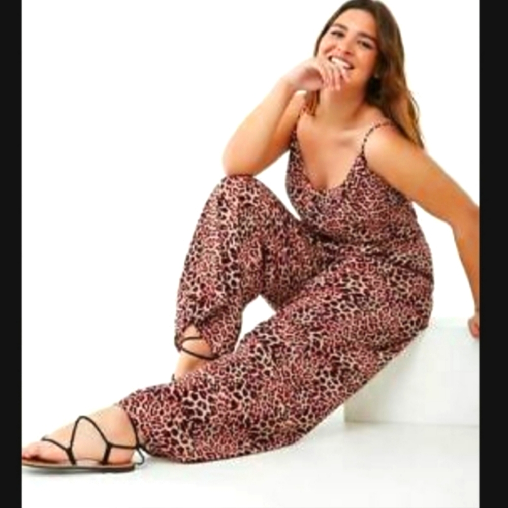Forever 21+ Leopard Jumpsuit
